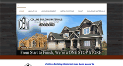 Desktop Screenshot of collinsbuildingmaterials.com